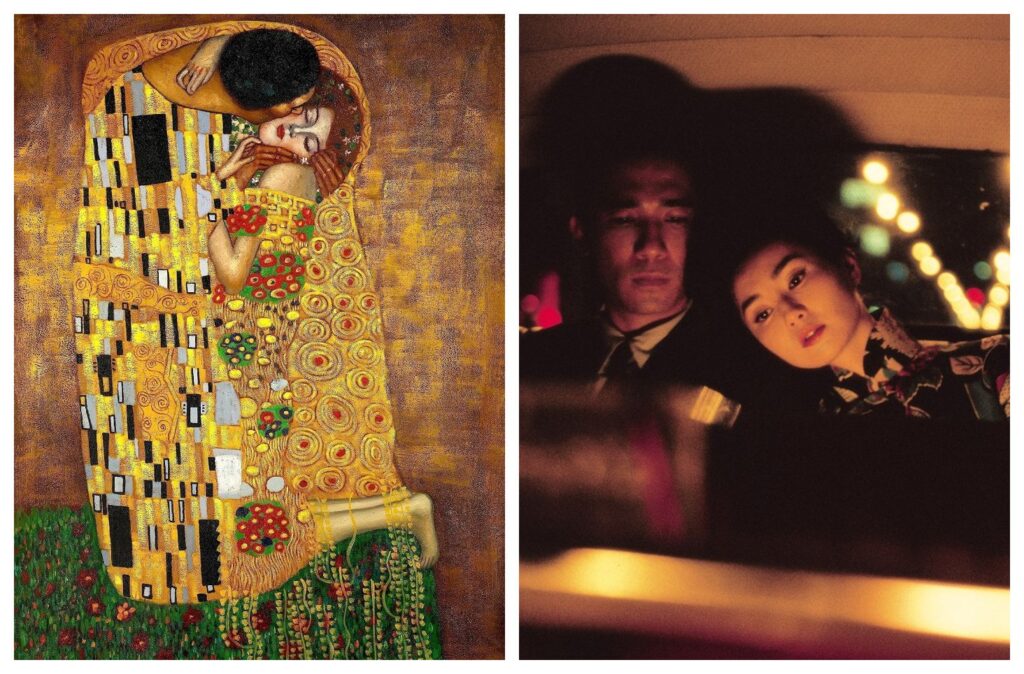 "El beso" de Gustav Klimt y In the Mood for Love de Wong Kar Wai: la sensualidad y el simbolismo del color