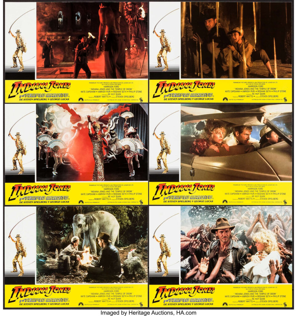 Lobby Cards de Indiana Jones y el templo Maldito